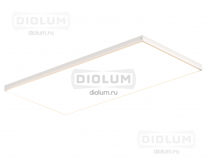 Светодиодные светильники 1195х595х40 IP40 76Вт SL БАП 2 часа (равномерная засветка) Diolum-OF-БАП2-1612SL производства Diolum