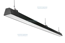 Светильник РИТЕЙЛ VS302 58W-7250Lm 4000-4500К МИКРОПРИЗМА IP40 с БАП (vsesv) на 1 час чёрный арт. vs302-58-mpr-4k-li1h-RAL9005 - vs302-58-mpr-4k-li1h-RAL9005