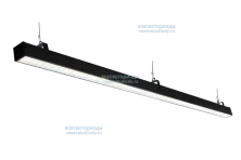 Светильник СЛИМЛАЙТ VS311 линейный 40W-5000Lm 6000-6500К МИКРОПРИЗМА IP40 с БАП (aax.tech) на 3 часа чёрный арт. vs311-40-mpr-6k-nc3h-RAL9005 - vs311-40-mpr-6k-nc3h-RAL9005