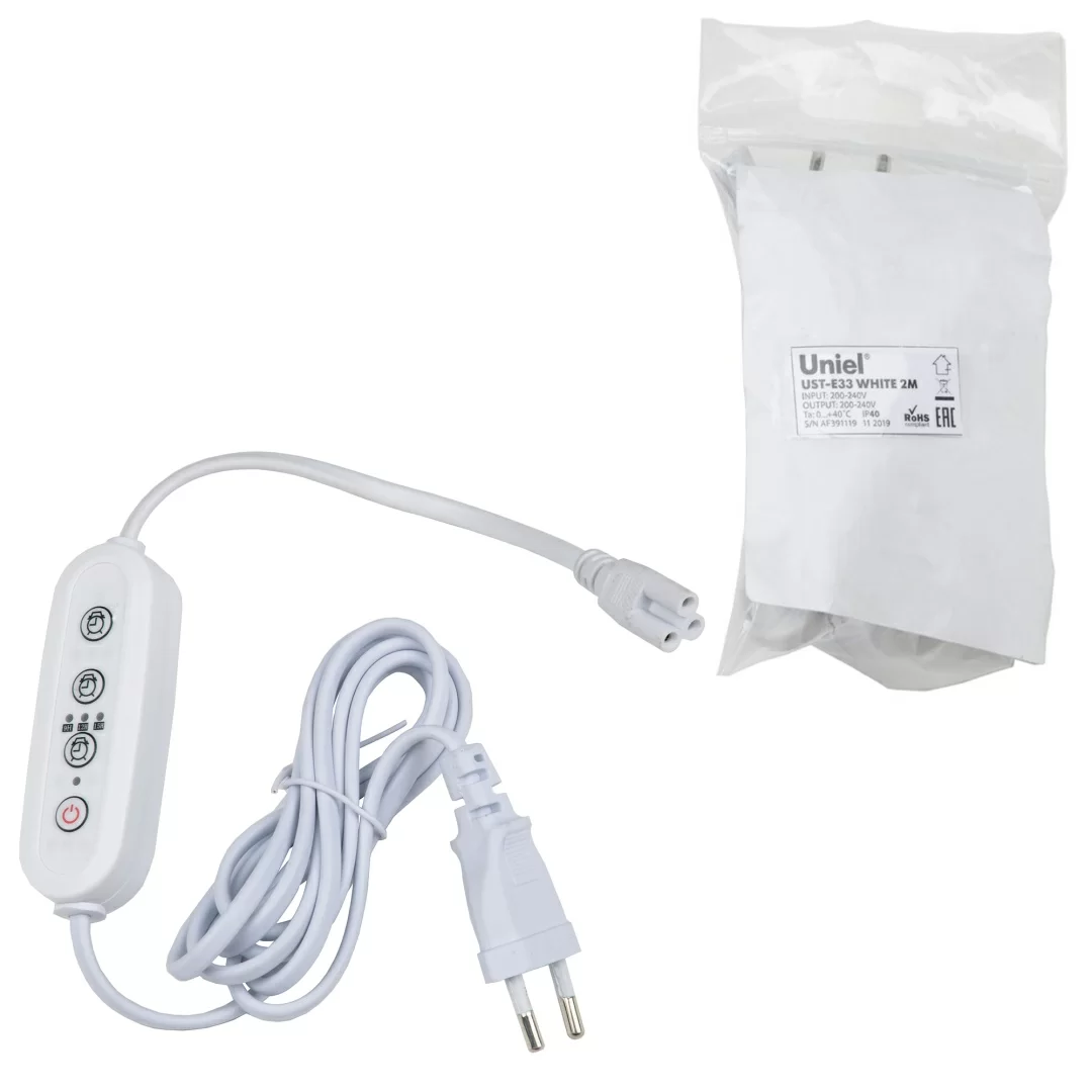 UST-E33 WHITE 2M торговой марки Uniel - UL-00006493