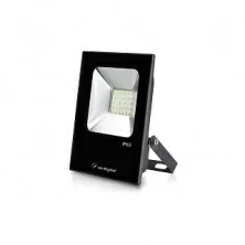 Светодиодный прожектор AR-FLAT-ICE-20W-220V Warm (Black, 120 deg) Arlight арт. 023575 - 023575