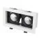 Светильник CL-KARDAN-S180x102-2x9W Warm (WH-BK, 38 deg) (Arlight, IP20 Металл, 3 года) арт. 024130 - 024130