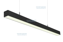 Светильник СЛИМФЛЕШ VS310 линейный 40W-5000Lm 4000-4500К МИКРОПРИЗМА IP40 с БАП (vsesv) на 3 часа чёрный арт. vs310-40-mpr-4k-li3h-RAL9005 - vs310-40-mpr-4k-li3h-RAL9005