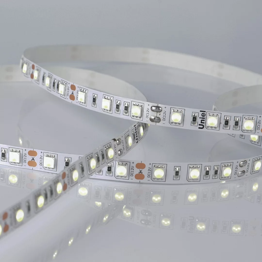 ULS-M25-5050-60LED/m-10mm-IP20-DC12V-14,4W/m-5M-6500K PROFI катушка в герметичной упаковке  в Москве 
