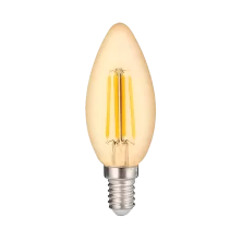 Светодиодный светильник PLED OMNI C35 8w E14 3000K Gold 230/50  Jazzway арт. 5020917 - 5020917