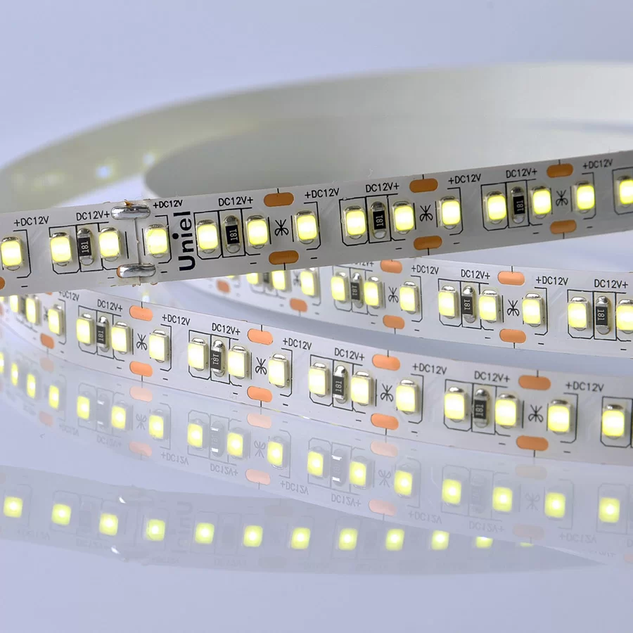 ULS-M14-2835-168LED/m-10mm-IP20-DC12V-14W/m-5M-6500K PROFI катушка в герметичной упаковке  в Москве 