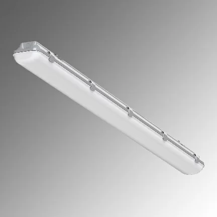 RVE-AQUA-1262-PS-IP65-БАП (1262х124х85мм 37Вт 4000К CRI90 Белый RAL9003 БАП на 1ч) светильник