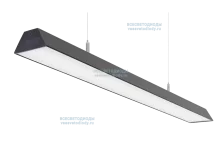 Светильник ТРЕЙД VS306 76W-9500Lm 5000-5500К ОПАЛ IP40 с БАП (aax.tech) на 1 час чёрный арт. vs306-76-op-5k-nc1h-RAL9005 - vs306-76-op-5k-nc1h-RAL9005