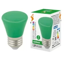 LED-D45-1W/GREEN/E27/FR/С BELL  