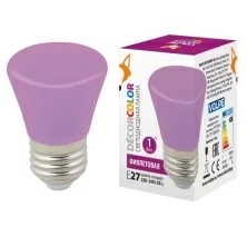 LED-D45-1W/PURPLE/E27/FR/С BELL  