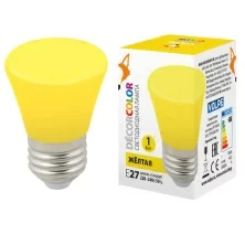 LED-D45-1W/YELLOW/E27/FR/С BELL  