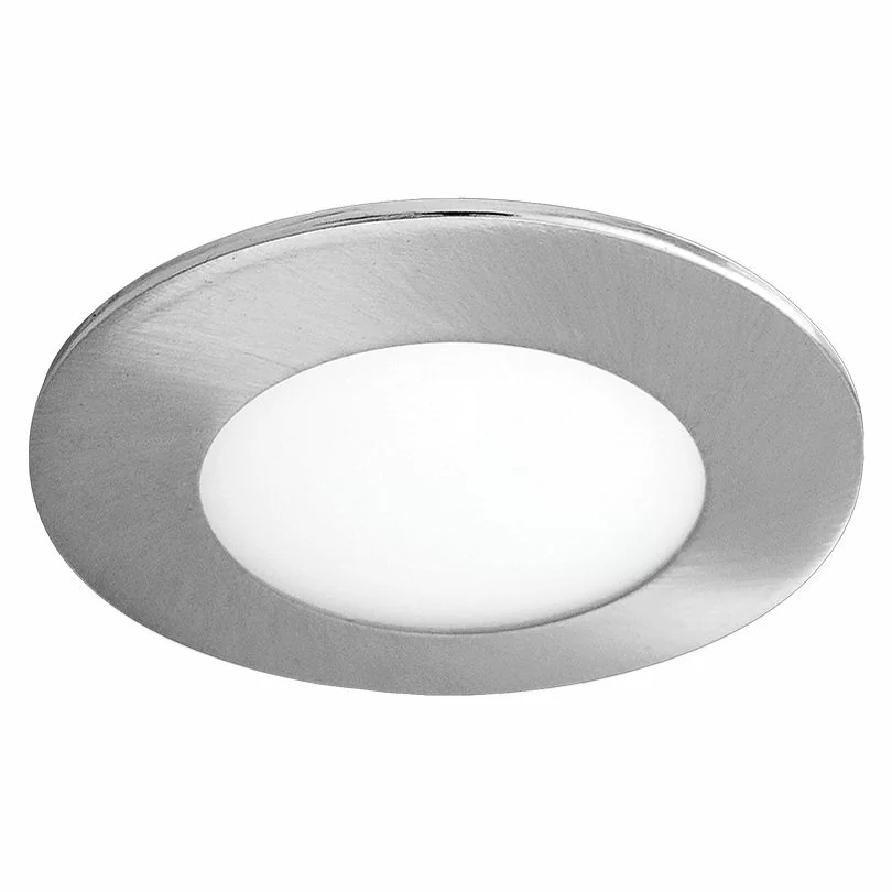Светильник LED ультратонкий встраиваемый 5W 4000K 325LM круг хром 20x89MM 1/50 Wolta - DLUSCH-DLL5W