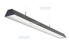 Светильник ТРЕЙД VS306 76W-9500Lm 6000-6500К МИКРОПРИЗМА IP40 с БАП (aax.tech) на 3 часа чёрный арт. vs306-76-mpr-6k-nc3h-RAL9005 - vs306-76-mpr-6k-nc3h-RAL9005