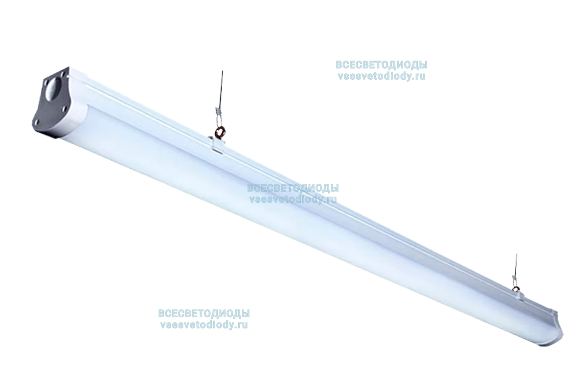 Cветильник СЛИМЛАЙТ VS321-IP65 40W-5000Lm 6000-6500К ОПАЛ с БАП (vsesv) на 1 час арт. vs321-40-op-6k-ip65-li1h