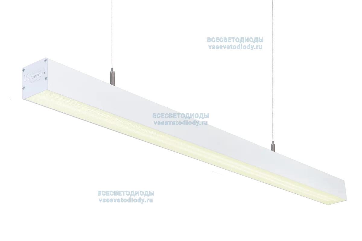 Светильник СЛИМФЛЕШ VS310 линейный 40W-5000Lm 4000-4500К МИКРОПРИЗМА IP40 с БАП (vsesv) на 3 часа арт. vs310-40-mpr-4k-li3h