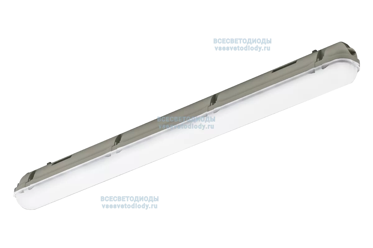 Cветильник АЙСБЕРГ VS1402 линейный 40W-5000Lm 5000-5500К ОПАЛ IP65 с БАП (vsesv) на 1 час арт. vs1402-40-op-5k-li1h