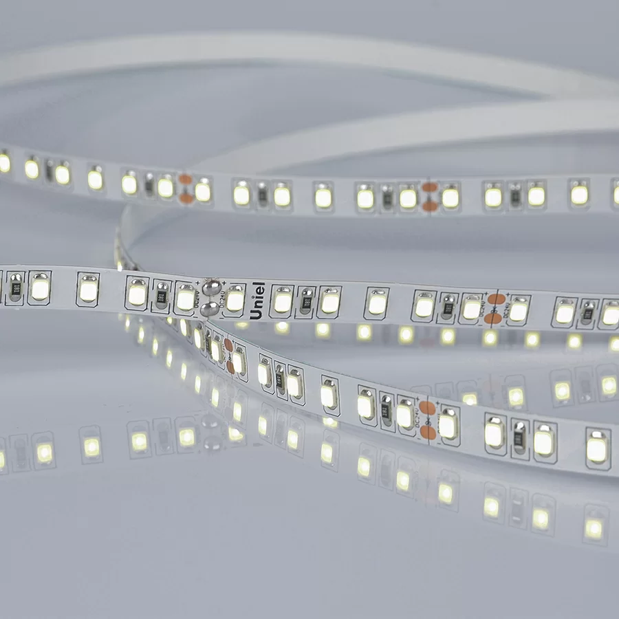 ULS-2835-120LED/m-8mm-IP20-DC24V-9,6W/m-5M-6500K катушка в герметичной упаковке  в Москве 