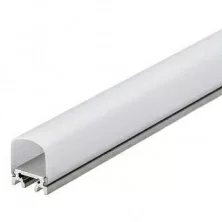 Профиль с экраном ALU-SQR-2000 ANOD+FROST  