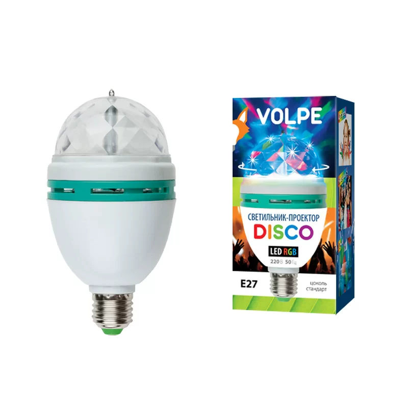Светодиодный светильник-проектор ULI-Q301 03W/RGB/E27 WHITE  в Москве 