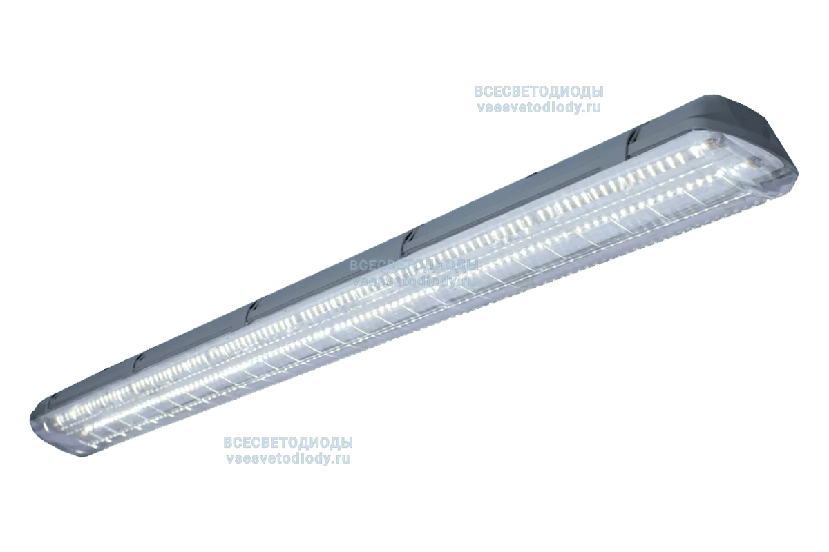 Cветильник АЙСБЕРГ VS101M 40W-5000Lm 5000-5500К ПРОЗРАЧНЫЙ IP65 с БАП (aax.tech) на 1 час арт. vs101m-40-tr-5k-nc1h